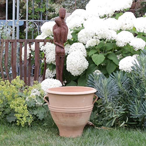 Pot de fleurs en céramique Palatina | Terracotta | 35 cm | Pot de fleurs résistant à l'hiver | Jardin extérieur balcon rose 35