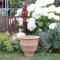 Pot de fleurs en céramique Palatina | Terracotta | 35 cm | Pot de fleurs résistant à l'hiver | Jardin extérieur balcon rose 35