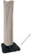 Garden Balsam Housse de parasol de terrasse 260 x 65 cm pour parasol d'extérieur déporté de 3 à 4 m avec fermeture éclair et tige – Résistante à l'eau et à la décoloration