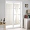 Cortinas para Puerta Francesas Blancas, Francés Ventana de Cribado Panel de Cortina de Puerta Francesa para Sala de Estar Cocina Dormitorio Comedor Sala,1 Panel (64 * 183cm)