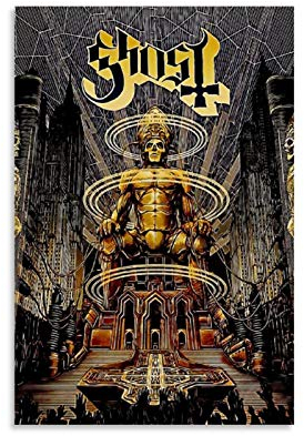 Ghost Band Leinwand-Kunst-Poster und Wandkunstdruck, modernes Familienschlafzimmerdekoration, 60 x 90 cm