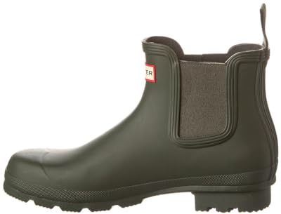 HUNTER Chelsea, Mocassino Uomo, Verde Oliva Scuro, 44 EU