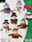 Bucilla Filz-Applikation, 6-teiliges Ornament-Bastelset, Schnee viel Spaß, perfekt für DIY Kunst und Handwerk, 89492E