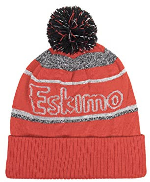 Eskimo Unisex-Erwachsene Reflektierende Bommelmütze Kopfbedeckung Rot 39343 Beanie, Multi, One Size