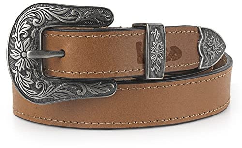 Lois - Breit Ledergürtel für Damen, Gürtel 3 cm Breit, Ledergürtel Tan, Eleganter Gürtel, Gürtel Tan 501026