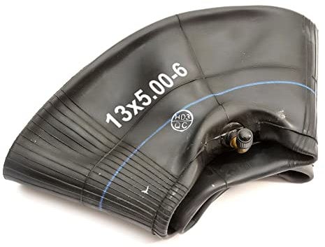 Replacement Inner Tube 13x5.00-6 Bent Schrader TR87 Valve 6 Inch Wheel Barrow Wheelbarrow
