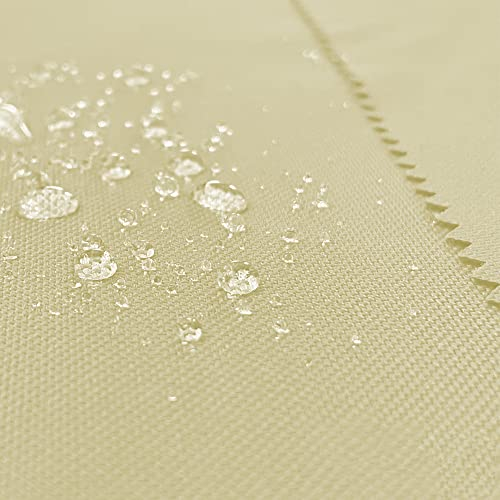BuBiBag - Wasserdichter Polyesterstoff Oxford 600D Markisenstoffe, Segeltuch Meterware, Kissenbezüge, Reißfest & Pflegeleicht Mit 160cm Breite - Beige