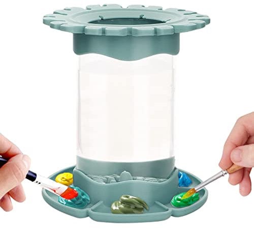 Paint Brush Cleaner Rinse Cup Fre-sh Water Rinse Well, Brush Rinser Painting, Multifunctional Paint Brush Cleaner Painting Supplies For Acrylic, Watercolour, And Water-Based Mediums