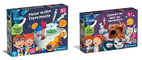 Galileo Lab – Meine ersten Experimente, spannende Versuche für Vorschulkinder & Galileo Lab – Entdecke die Welt der Tiermedizin, spannendes Spielset mit vielen Utensilien & nützlichen Informationen