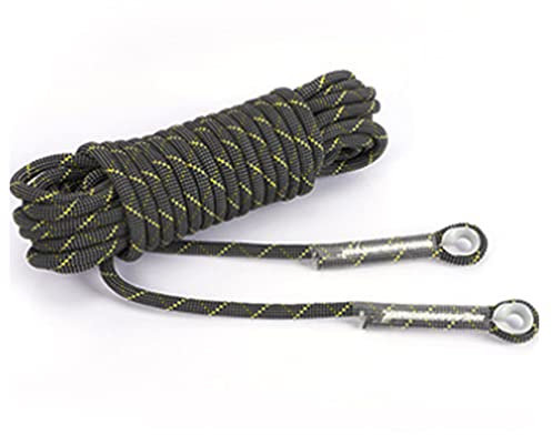 LQSSA Corde D'Escalade Statique de Diamètre 6 Mm, Corde de Longe D'Alpinisme, Corde de Sauvetage Longueur 10M/20M/30M/40M/50M/6Mm 50M
