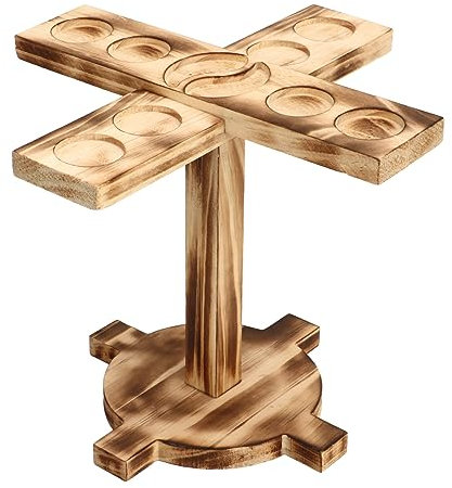 VGEBY Ringwurfspiel, Haken- und Ringspiel aus Holz, Heimunterhaltung, Interaktive Spiele für Bars, Heimpartys (Schwarz)