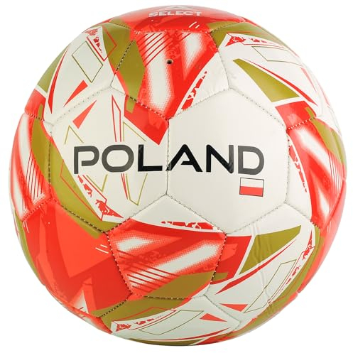 SELECT Poland Flag Ball POLAND WHT-RED, Unisex, Ball to football, White/Red/Gold/Black, 5