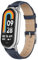 KoGiio Vintage Leder Armband Kompatibel mit Xiaomi Smart Band 10/9 / 8 /Xiaomi Mi Band 10/9 / 8, Metallschnalle Atmungsaktiv Ersatzarmband, Herren Damen Ersatz Weich Uhrenarmbänder Blau