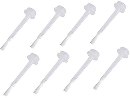 Housoutil Nail Varnish Replacement Brush 100 Pcs Replacement Nail Dipping Powder Liquid Brush Set