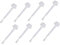 Housoutil Nail Varnish Replacement Brush 100 Pcs Replacement Nail Dipping Powder Liquid Brush Set