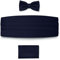 BRERA 67 Set Kummerbund Einstecktuch und Fliege Herren für Anzug aus Seide, blau, größe S-M | Fliege mit Einstecktuch Accessoires-Set für Smoking Herren | Gürtel für Abendkleid