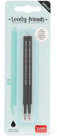 Legami Lovely Friends Ersatzminen Gelminen Nachfüllpack für Gelschreiber - Packung mit 2 Minen