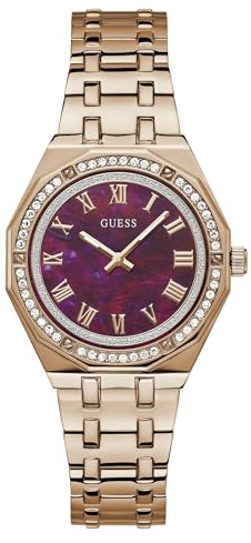 GUESS P RS GLD CS W/CRYS/Plum MOP DL/P RS GLD BRCT, Violett, Armband