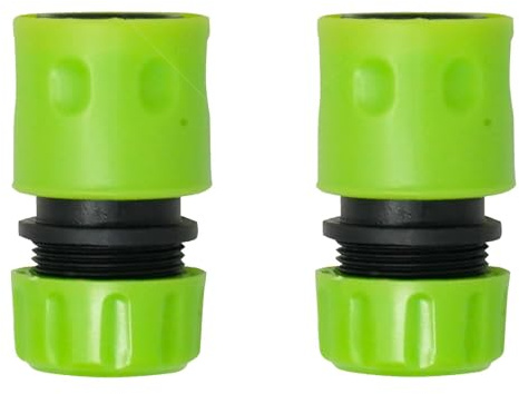 Dapetz ® 2Pack 1/2 Garden Hose Connectors Water Stop Feature Universal Gardening Accessory Quick Fitting Outdoor Watering Connection Set
