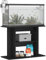 Gecheer Aquariumständer, Aquarium Unterschrank, Aquarium Tisch mit Stauraum, Unterschrank Aquarium, Schwarz 80x35x60 cm Holzwerkstoff