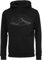Kapuzenpullover für Herren : Berghimmel - Kletter Kleidung - Wander Pullover Outdoor Ausrüstung - Bergsteiger Hoodie (Schwarz S)