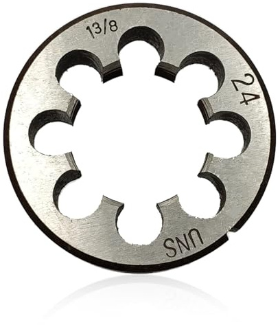Lzcdelyxiao 1-3/20.3 cm-24 Schneideisen 1 3/20.3 cm-24, rund, UNS, Nenndurchmesser 3,5 cm, TPI-Gewinde pro Zoll, 24 Flossengewinde, Toleranzgrad 2B, Hochgeschwindigkeitsstahl HSS