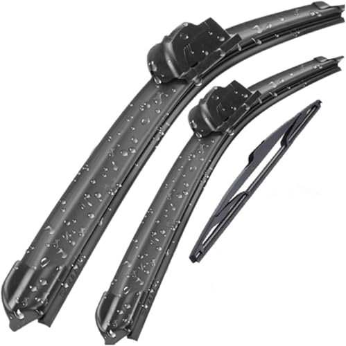 AXFSHJD Escobillas limpiaparabrisas Delanteras y traseras para Peugeot 206 SW/Estate 2000-2007 Escobillas limpiaparabrisas para Coche Limpiaparabrisas Ventana de Coche