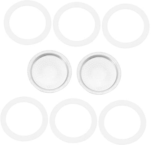 IMIKEYA 8pcs Machine Gasket Seal Ring Coffee Maker Pot Accessories Easy Wash Professional Mocha Coffee Maker Supplies