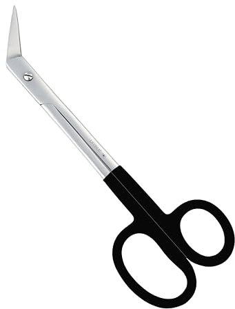 Extra Long Handle Toenail & Nail Scissors | Heavy Duty Stainless Steel Fingernail & Ingrown Toenail Clippers for Manicure & Pedicure | Ideal for Men and Women for Nail Care (Black) (Black)
