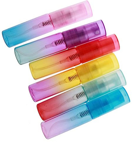 VICASKY 12Stücke Glassprühflaschen im Leere Kosmetikbehälter für Parfüm und Toner Wiederverwendbar für Reisen Camping und Outdoor Aktivitäten