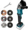 TALOEYH - Cordless Angle Grinder Compatible with Makita 18V, 125 mm, 10,000 RPM Brushless Motor, 4 Variable Speed Control for Metal Cutting, Grinding, Polishing, Rust Removal (Battery Not Included)