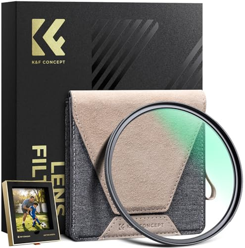 K&F CONCEPT 67mm UV Filter with Brass Frame Ultraviolet Lens Protection | High Transmittance Ultra-HD Low Reflection Optical Glass for Telephoto Lenses, Nano-X PRO Series FV901