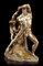 Herakles und Lichas Figur nach Antonio Canova | Herkules Statue Veronese Bronze-Optik