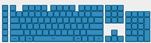 YMDK XDA Blau-Grauer Blanko-Tastatursatz für mechanische MX-Tastatur (nur Tastenkappe) Steelseries Ergodox Filco Cosair Noppoo Planck IKBC Vortex Core (Corsair Blue)