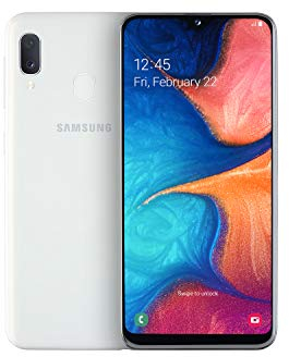 Samsung Galaxy A20e Smartphone (14.82cm (148.2 mm) 5.8 Zoll) 32GB interner Speicher, 3GB RAM, Dual SIM, Weiß) - Deutsche Version