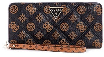 Guess Damen Cessily Large Zip Around Wallet, Mokka Multi, One Size