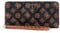 Guess Damen Cessily Large Zip Around Wallet, Mokka Multi, One Size
