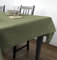 Rollmayer Hersteller Tischdecke Tischtuch Tischwäsche Gastronomie Kollektion Velvet Uni einfarbig pflegeleicht waschbar(Olivgrün 21, 120x160cm) Größe & 5 Farben wählbar, für Wohnungen und Hotels