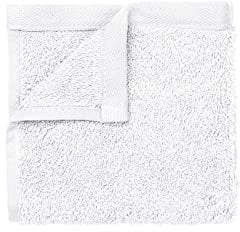 Blomus Gästehandtücher 4er Set Riva, Gästehandtuch, Handtuch, Baumwolle, White, 30 x 30 cm, 66297