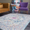 AREA RUGS LIVING ROOM BEDROOM LARGE SMALL VINTAGE SOFT SHORT PILE BORDERED CLASSIC ORIENTAL DESIGN TRADITIONAL PERSIAN MOROCCAN BOHO CARPET - XLARGE 200X290 CM, MULTICOLOURED MEDALLION DESIGN