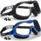 Keary Paquete de 2 gafas de natación antivaho para adultos, hombres, mujeres y jóvenes, protección UV, espejo sin fugas, marco grande, visión transparente, gafas de agua para piscina, máscara