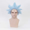 Dagua Anime Cosplay Perücke，Rick Sanchez Perücke，Short Blue Perücke，Mit Kostenloser Perückenkappe，für Party Alltag Halloween Perücke Cosplay