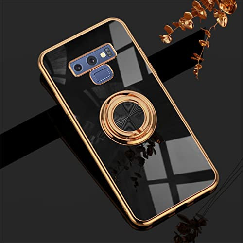 Einaily Hülle für Samsung Galaxy Note 9 Handyhülle, Schutzhülle Ultradünnes magnetische KFZ-Halterung mit 360 Grad Ring Halter Handy Hüllen TPU Cover Bumper Case Schutzhülle für Samsung Galaxy Note 9