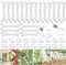 MEISHANG Tomatenhaken mit schnur,20 Stück Tomaten Haken mit 20 Praktischer Pflanzenstützclip,Tomatenhaken,Gemüsehaken Tomatenhaken,Tomatenhaken Metall,Tomatenhaken Set für Hängende Tomaten und Gurken