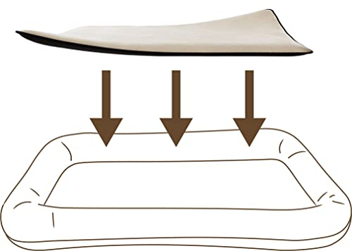 Knuffelwuff kuschelige Einlage Teddy für Hundebett Form: Globetrotter Größe XXXL Weiss