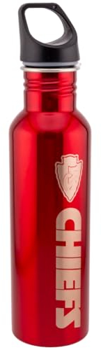 Kansas City Chiefs NFL Trinkflasche Thermobecher Wasserflasche aus Edelstahl Lasergravur 750 ml