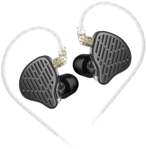 EZ EAR KZ x HBB PR2 13.2mm Real Planar Manettic Driver HiFi In-Ear Monitor with N52 Magnet Array Silver-Planted Diaphragm 2PIN Detachable Cable (No Mic)