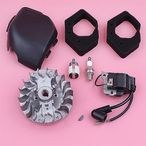 DUNLAP Volano Bobina di Accensione Filtro Aria Coperchio della Custodia Adatto for GX25 GX 25 Filtro del Carburante Candela 4 Tempi Tosaerba Parte del Motore