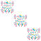 ifundom 3St Luftballons buchstaben ballons Folienballons Latexballons Aluminiumfolie alles zum Geburtstag