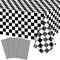 4 Stück Tischdecken Für Rennwagen, Schwarz Und Weiß Karierte Flagge Tischdecke Racing Car Geburtstag Party Zubehör Für Kinder Junge 1. 2. Geburtstag Rennwagen Thema Party Dekorationen 130 X 220cm